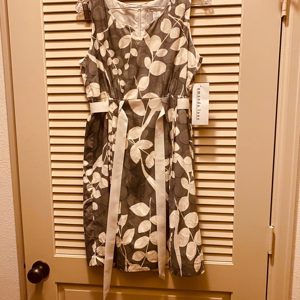 Grey and Cream Dress